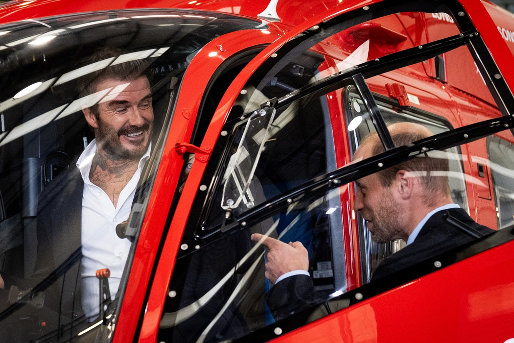 Prințul William si David Beckham. Sursa foto: Profimedia