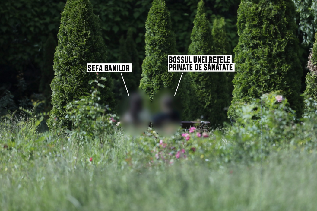 Bossul unei rețele private de sănătate, discuție intimă cu directoarea de contabilitate, în parc