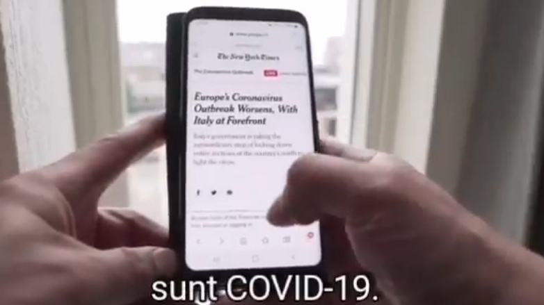 Scrisoarea virusului ucigaș: ”Bună, sunt COVID-19! Mulți mă veți cunoaște drept coronavisus...” VIDEO emoționant