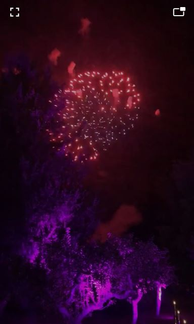 Artificii, spre finalul petrecerii