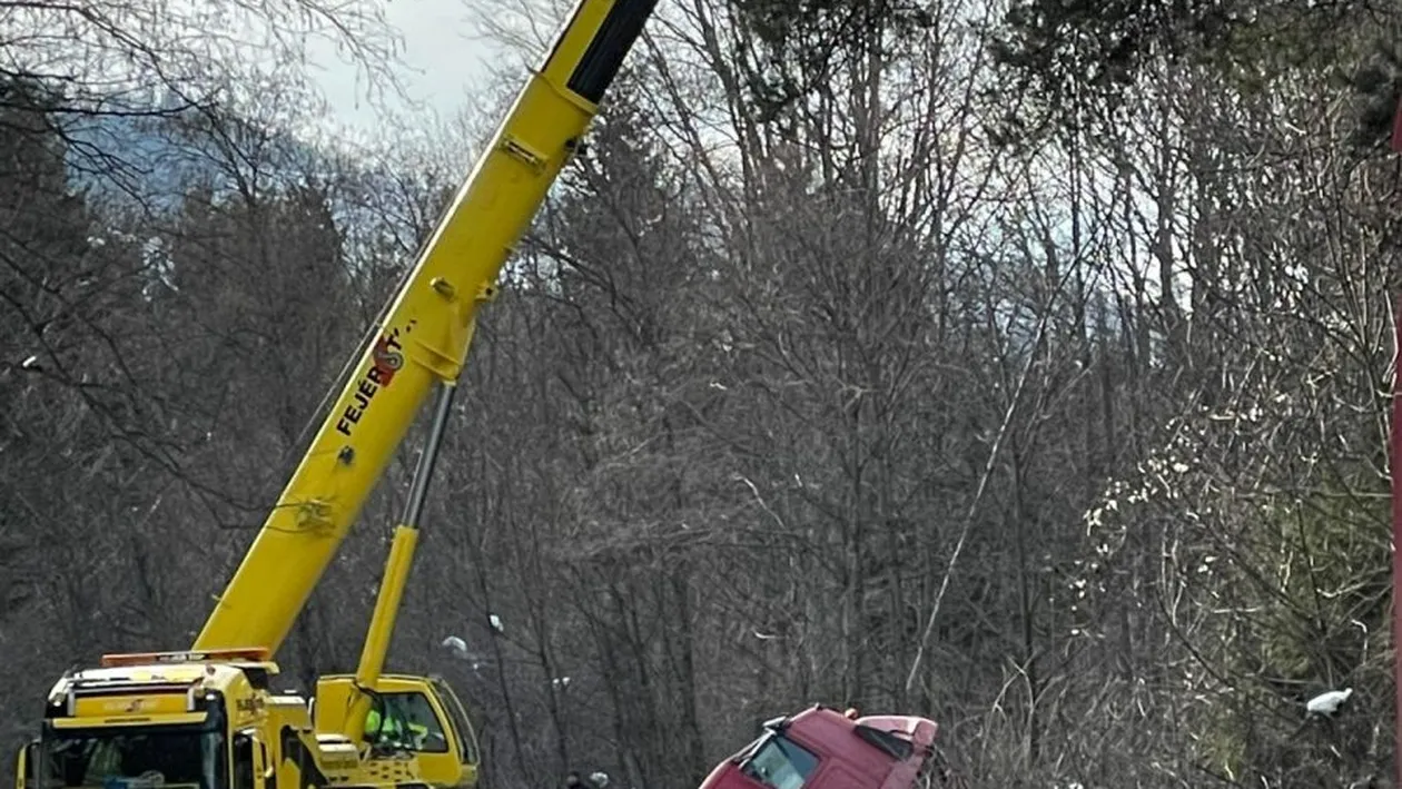 VIDEO. Trafic blocat între Predeal și Rîșnov! Coada de maşini se întinde peste 5 kilometri