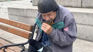 Îl recunoști?! Cine este cerșetorul din imagine, de fapt? Cândva, era un artist îndrăgit de mulți români