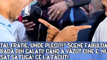 STAI, FRATIE, UNDE PLECI?! SCENE FABULOASE PE O STRADA DIN GALATI! CAND A VAZUT CINE E, NU L-A MAI LASAT SA FUGA! CE I-A FACUT!