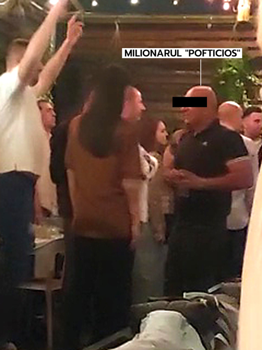 Milionarul "pofticios", într-o discuție cu o tânără (Foto: CANCAN.RO)