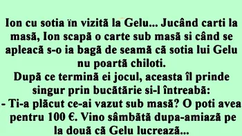 Bancul de miercuri | Gelu și soția lui Ion
