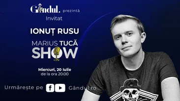 Marius Tucă Show începe miercuri, 20 iulie, de la ora 20.00, pe gandul.ro