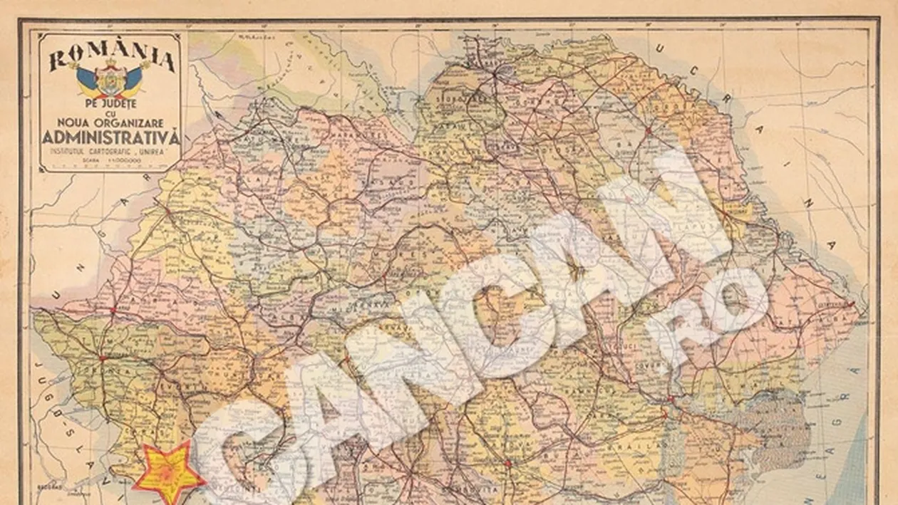 Piese de colectie ale familiei regale, vandute la licitatie : O harta a Romaniei Mari, adjudecata de un colectionar pentru 3.600 de euro!