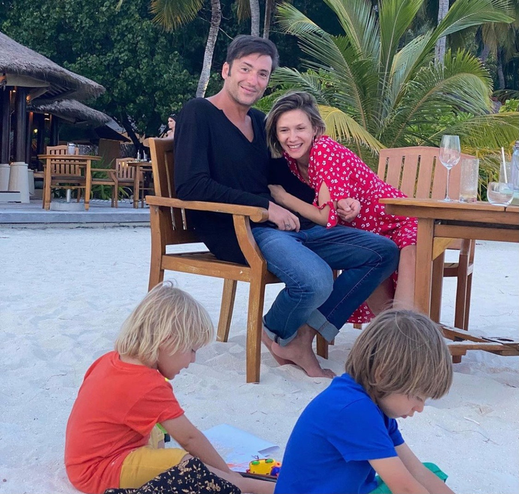 Adela Popescu și Radu Vâlcan au mers în Maldive cu cei doi băieți ai lor