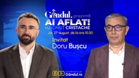 „Ai Aflat! cu Ionuț Cristache” începe joi, 27 august, de la ora 15.00, live pe Gândul. Invitat: Doru Bușcu