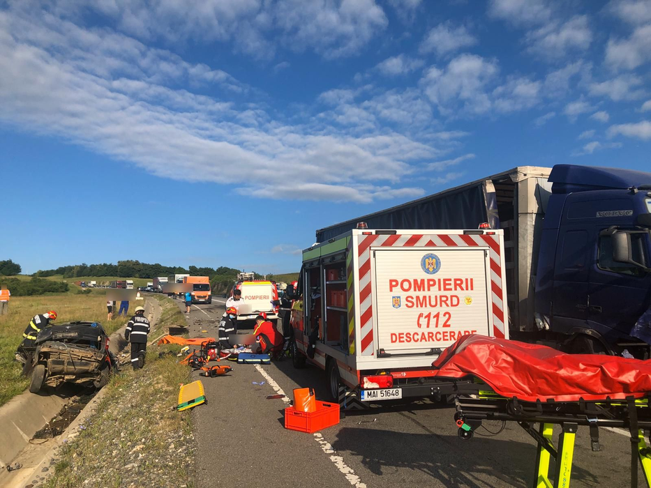 Accident grav în Cluj. Trei oameni au murit pe centura Vâlcele-Apahida. VIDEO
