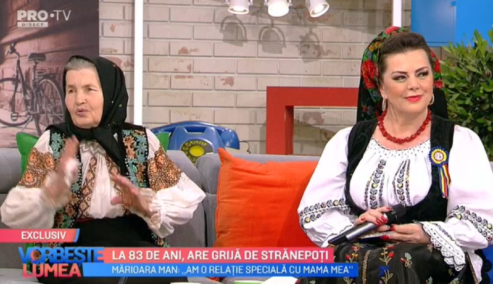 Bunica Elenei Gheorghe, alături de fiica sa, Mărioara Man Gheorghe. Sursa foto: captură Pro TV