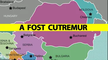 Cutremur serios în România. L-aţi simţit?