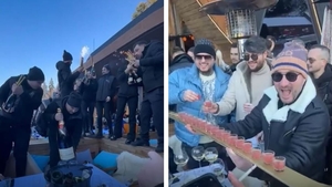 "Şeful Racilor" a făcut spectacol în Poiana Braşov! Pescobar a comandat şampanii de 10.000 de euro la Nuba Chalet. VIDEO