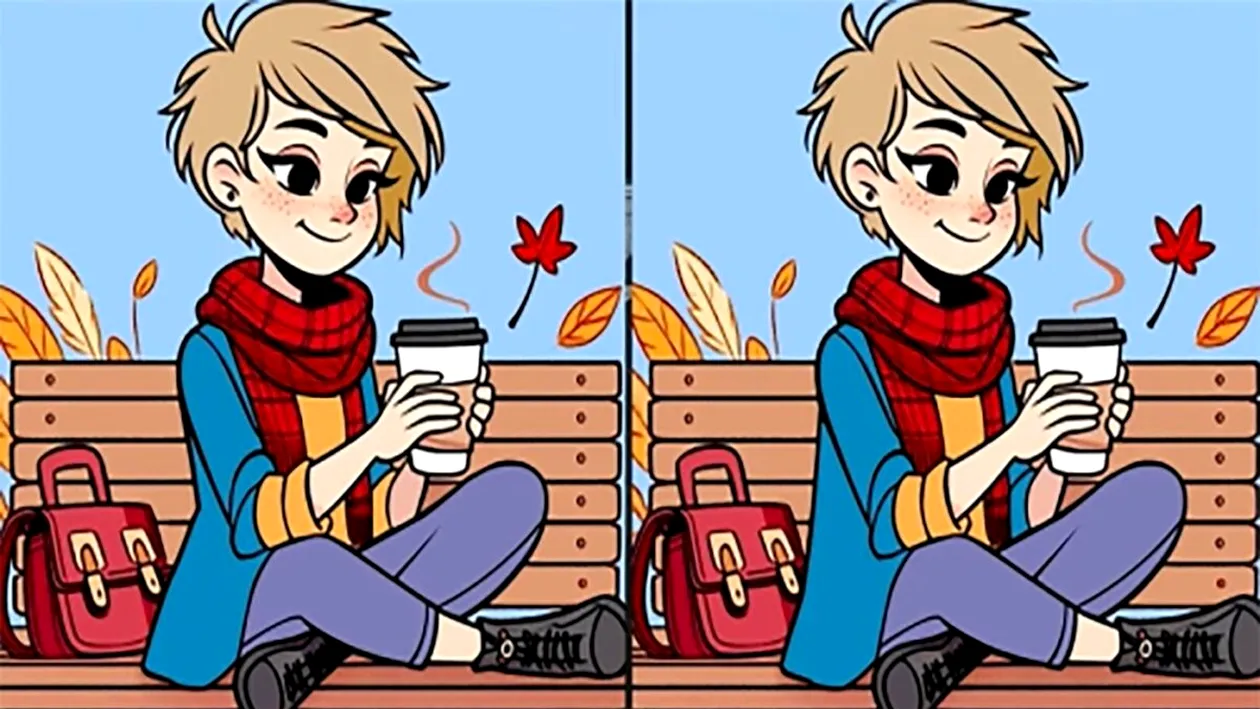 Test de logică | Identificați toate cele 3 diferențe între cele două fete din imagine!