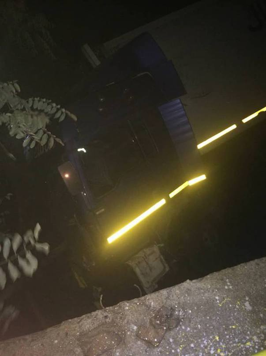 Accident grav pe DN 7! Un TIR s-a răsturnat şi a lovit şi o conductă de gaze | Sursă foto: mediafax.ro