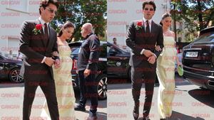 Cât costă rochia purtată de Elena, soția lui Ianis Hagi, la nunta Kirei cu Thomas Ferfelis. Este realizată din mătase satinată luxoasă