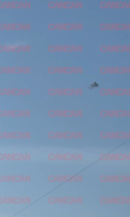 Încă o dronă a pătruns în România! Momentul în care avionul F-16 o doboară a fost filmat