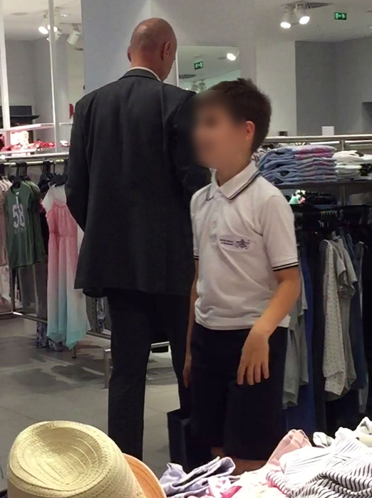 Fiul lui Bogdan Olteanu s-a simţit perfect în mall