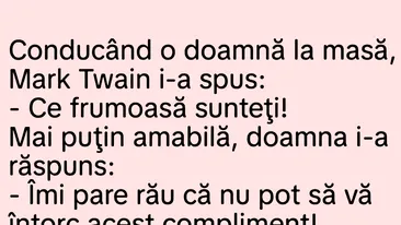 BANC | Mark Twain și doamna frumoasă