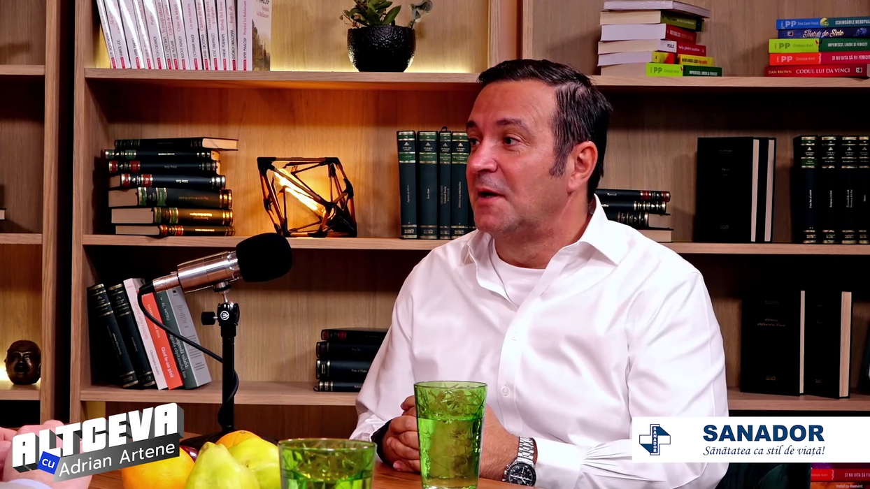 Daniel Buzdugan este cel mai recent invitat al podcastului "ALTCEVA cu Adrian Artene", difuzat pe canalul de YouTube cu același nume (Foto: captură video)