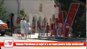 Simona Patruleasa si sotul ei au fost la biserica de Sf. Maria! S-au rugat pentru fetita nenascuta!