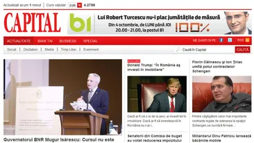 CAPITAL.RO, numărul 1 în topul publicațiilor economice, reușește să devanseze și site-urile generaliste de top. Peste 300.000 de unici aproape în fiecare zi