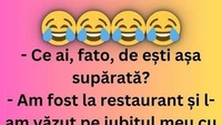 BANC | „Am fost la restaurant și l-am văzut pe iubitul meu cu alta la masă”