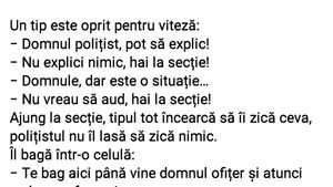 Bancul de weekend | "Domnul polițist, pot să explic"