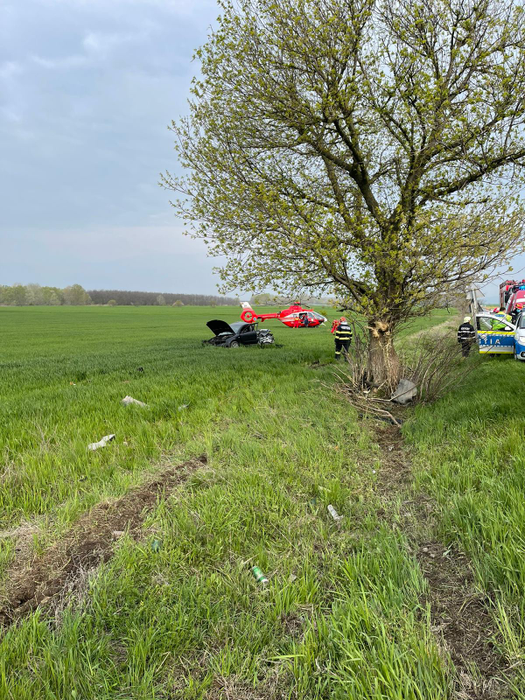Accident mortal în Prahova! A intrat cu mașina într-un copac și s-a făcut praf. Șoferul a murit pe loc