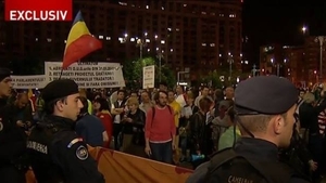 Protest în Capitală! Circulaţia a fost blocată 