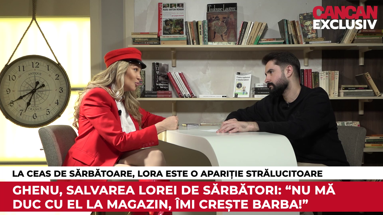 Lora a fost invitata specială a emisiunii CANCAN EXCLUSIV, pentru ediția de sărbători (Foto: captură video)