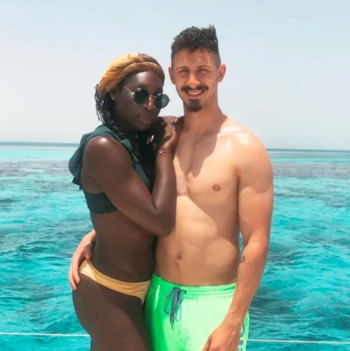 Milagros Catalina, cumnata lui Radu Drăgușin, alături de Alex Drăgușin / sursă foto: social media