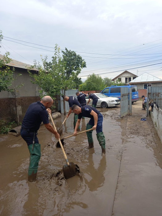 Ciclonul Boris în Galați. Sursă foto:  Facebook Inspetoratul de Jandarmi Județeni Galați