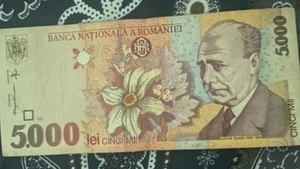 Te-ai putea îmbogăți! Prețul absurd la care se vinde o bancnotă de 5.000 de lei aflată în stare perfectă