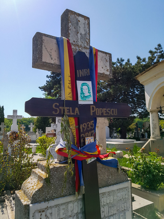 Mormântul Stelei Popescu, în ajunul Învierii
