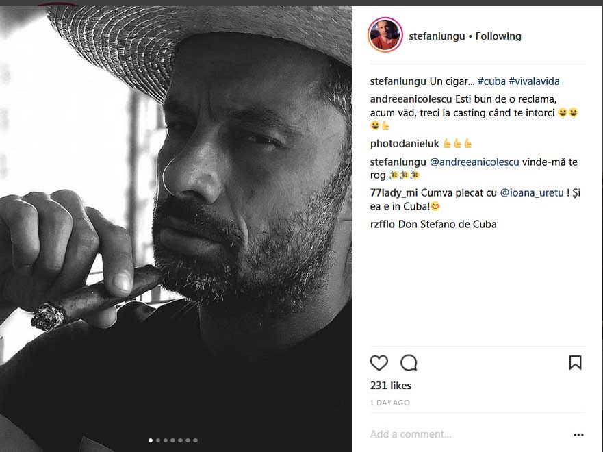 Ioana și Ștefan au postat pe Instagram instantanee din vacanța petrecută în Cuba