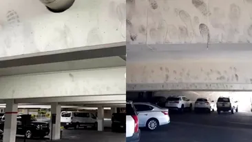 S-a aflat! Cine face, de fapt, urmele de pantof de pe tavanele parcărilor din Vegas