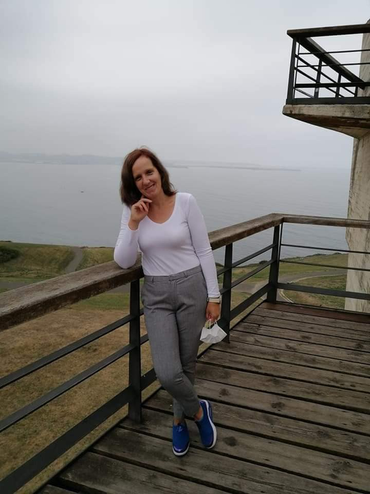Anca Luminița, într-un moment de bucurie, în Spania (Foto: Facebook)