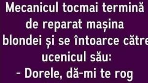 Bancul începutului de săptămână | "Dorele, dă-mi lubrifiantul"