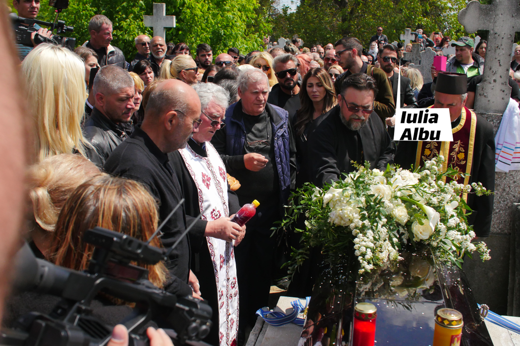 Iulia Albu, gest uluitor la înmormântarea lui Răzvan Ciobanu!