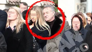 Zi tristă în Pipera! GIGI BECALI, lovit cu o monedă la înmormântare! Am filmat reacţia milionarului, care era însoţit de nevastă şi fiice!