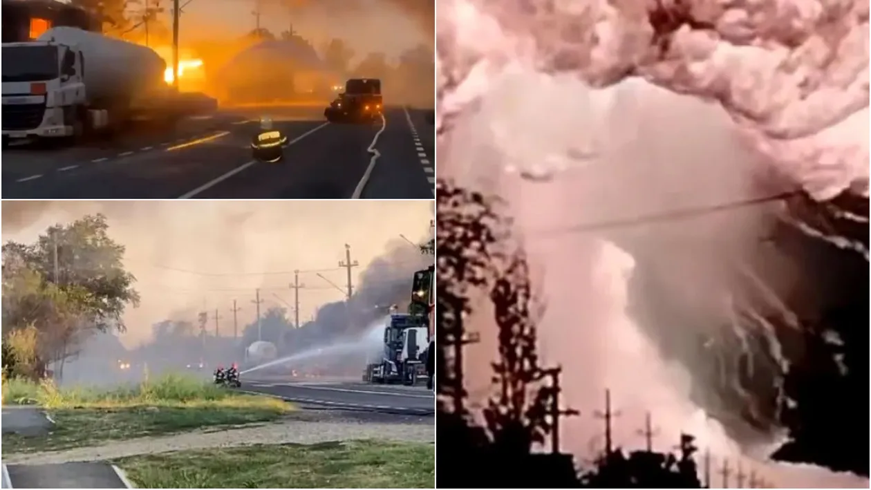 Ce se ascunde în spatele exploziilor stației GPL de la Crevedia. Informația care a apărut la 2 zile de la „infernul” trăit de pompieri și localnici