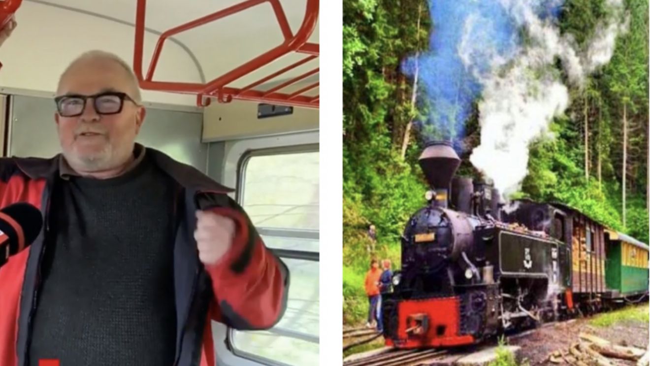 Cum a reacționat un turist din Belgia când a mers prima oară cu Mocănița în Bucovina: ”Ce-am făcut să merit asta?”