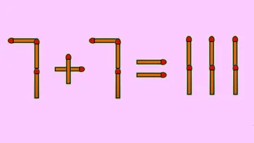 Test IQ exclusiv pentru genii | Corectați 7 + 7 = 111, mutând un singur chibrit