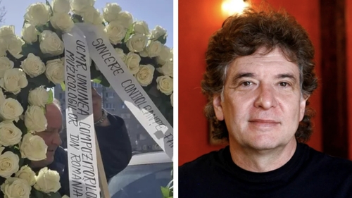 Primele imagini de la priveghiul lui Mugurel Vrabete. Motivul pentru care colegii de la Holograf nu au fost prezenți