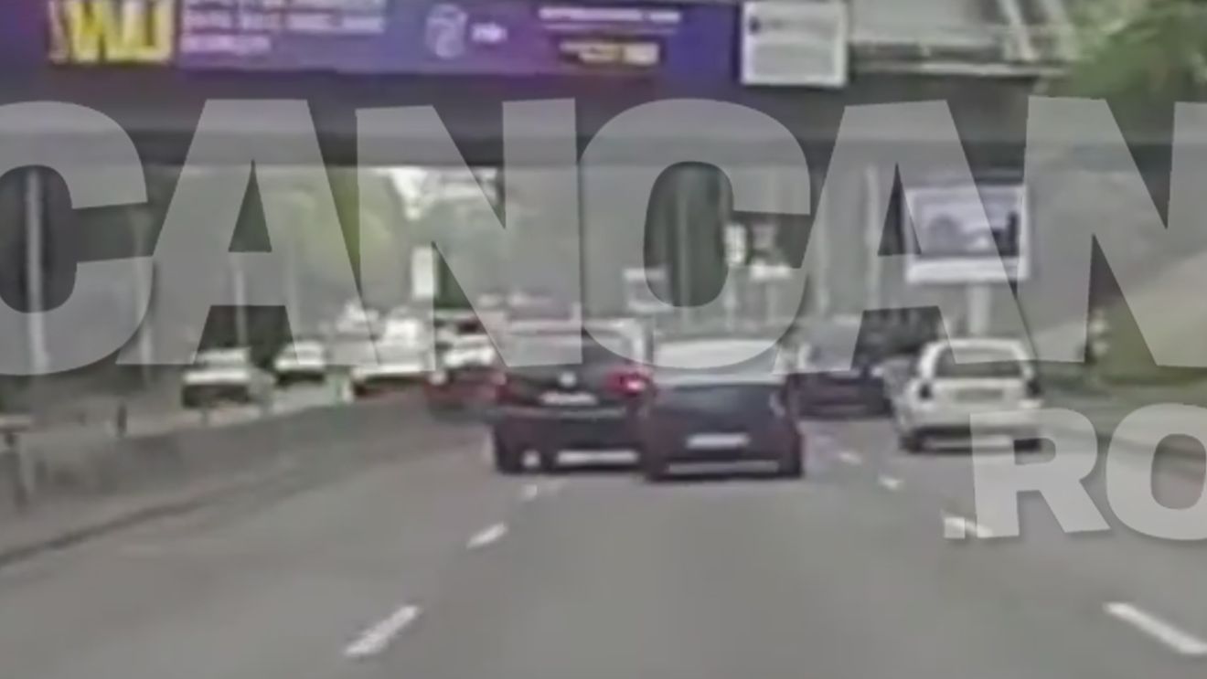 Totul a fost filmat! Accident spectaculos la Fantana Miorita