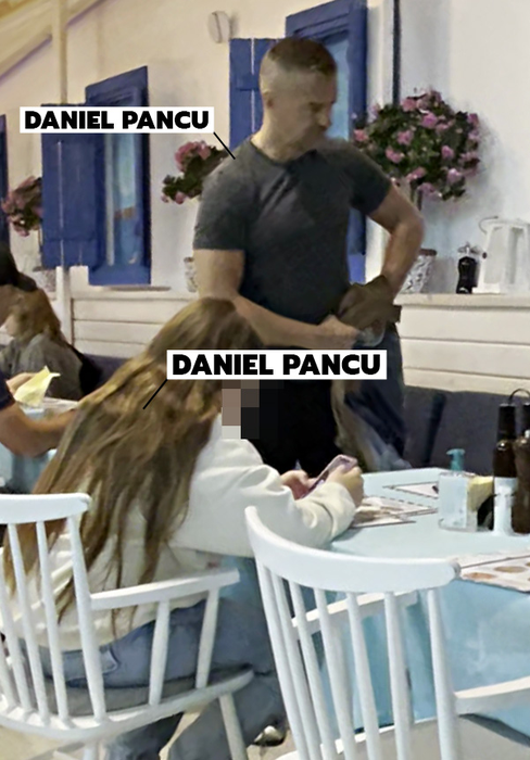 Daniel Pancu, la masă, alături de copiii săi (Foto: CANCAN.RO)
