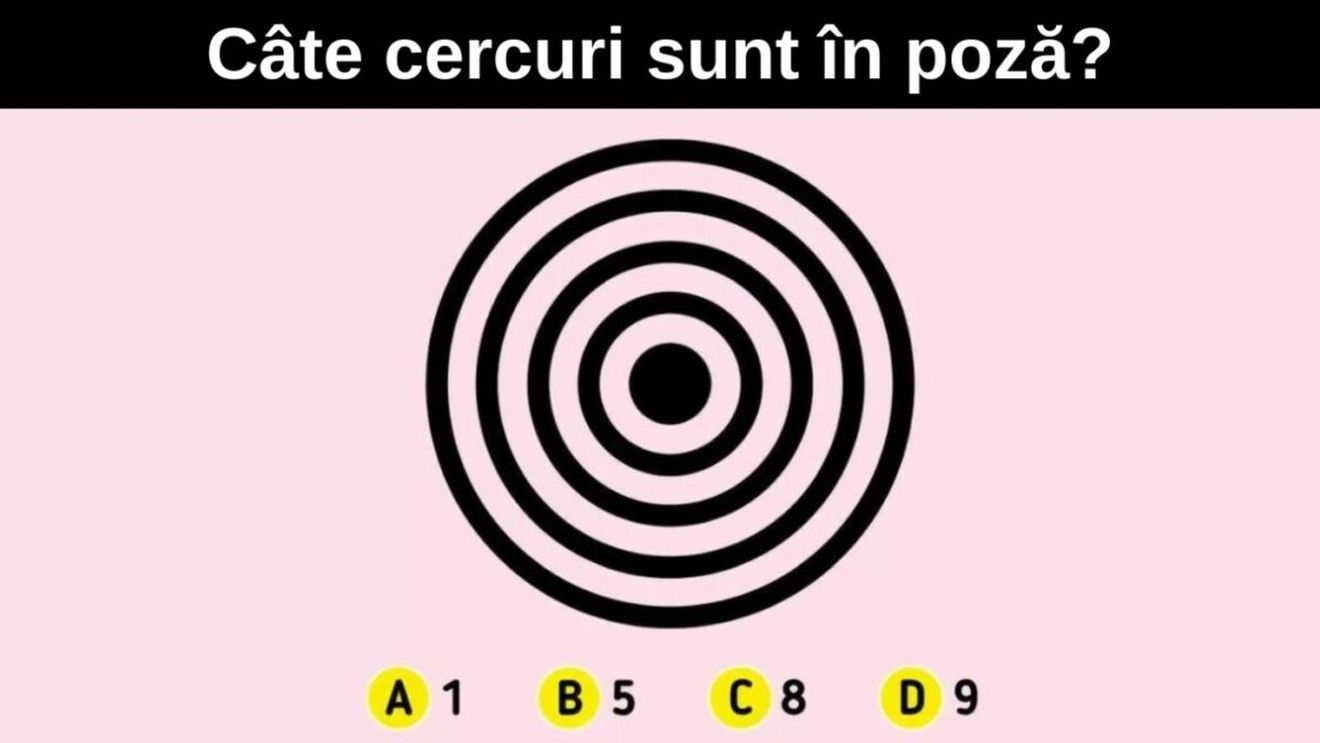 Test IQ | Numai geniile adevărate văd câte cercuri sunt în această poză, în doar 5 secunde!