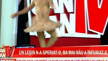 Ovidiu Danci, fostul concurent de la Dansez pentru Tine, s-a deghizat in balerina ca sa o ajute pe Bianca Rus sa slabeasca! MORI DE RAS!