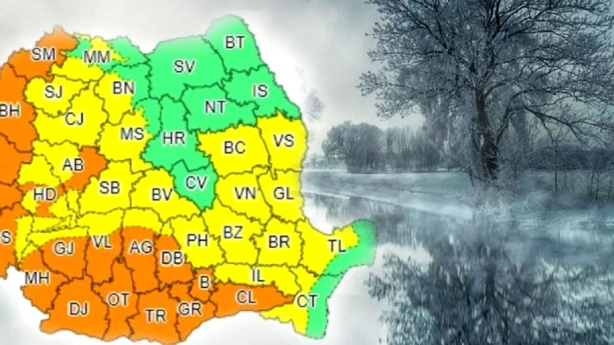Ciclonul mediteranean anunţat de ANM a ajuns în România şi a făcut prăpăd! S-a întunecat şi a bătut gheaţa tare